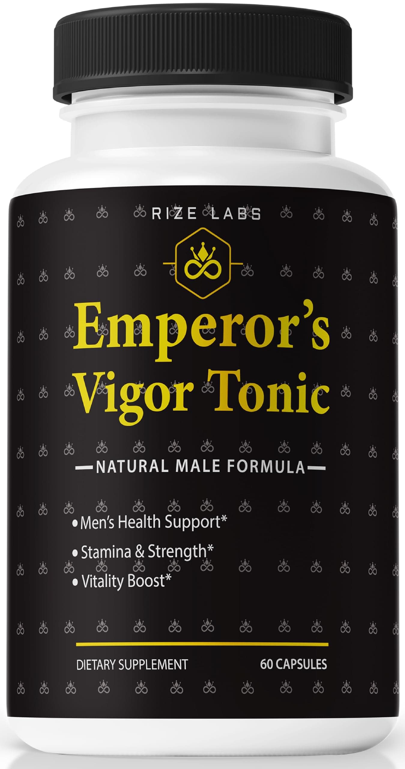 rize labs - Emperor's Vigor Tonic for Men, All Natural Dietary Supplement to Improve Performance, Capsules to Promote Stamina and Energy (60 Capsules)
