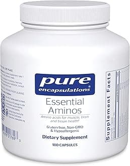 Pure Encapsulations Essential Amino Acids - Muscle Recovery Support & Health* - with Leucine, Threonine & Tryptophan - 180 Capsules