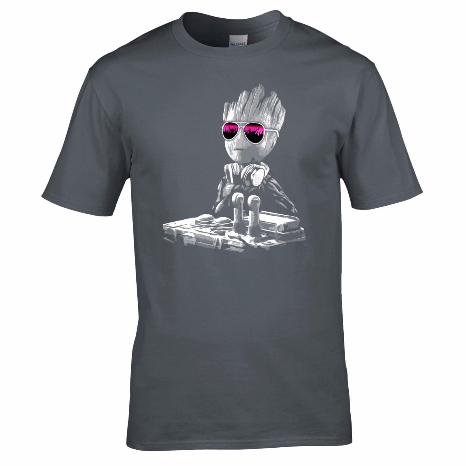 DJ Baby Groot Mixing Deck + Sun Glasses T Shirt