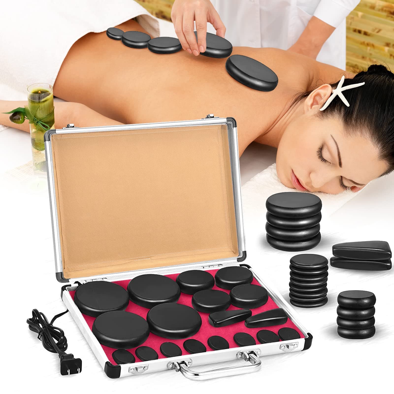Hot Stones Massage Set