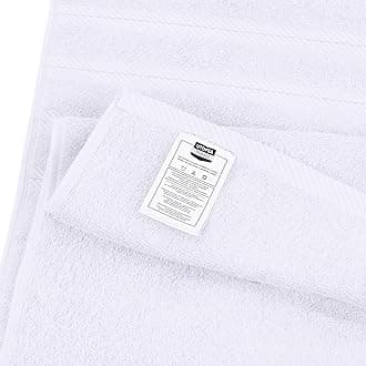 Utopia Towels 4 Pack Premium Extra Large Bath Towels Set, (30 x 60 Inches) 100% Ring Spun Cotton 500GSM, Lightweight and Highly Absorbent Quick Drying Towels, Perfect for Daily Use (White)
