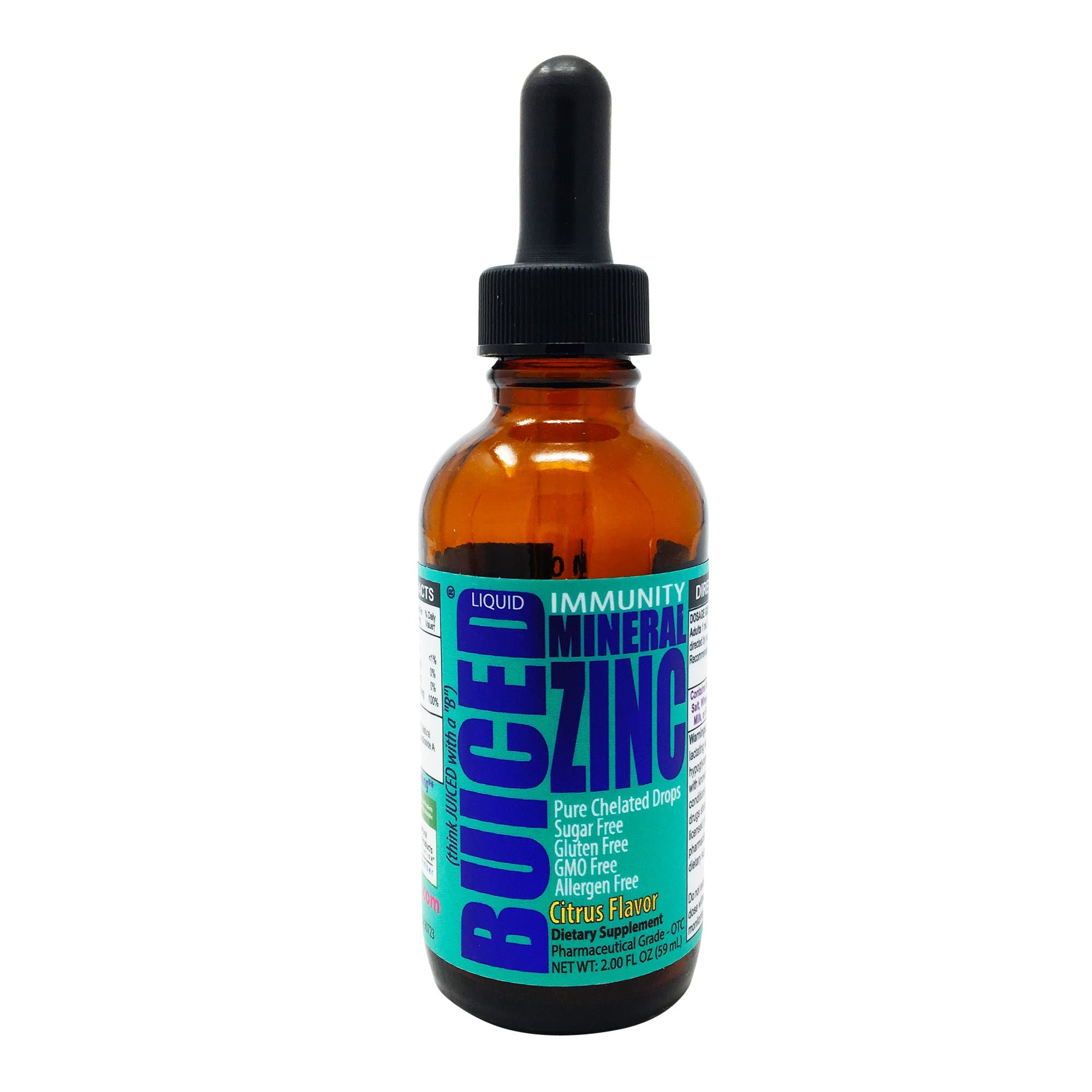 BUICED Liquid Zinc Drops | Support Healthy Immune System | Highly Absorbable | Gluten Free | GMO Free | Allergen Free | Paleo Friendly Liquid Zinc | Vegan Friendly Liquid Zinc | Made in The USA
