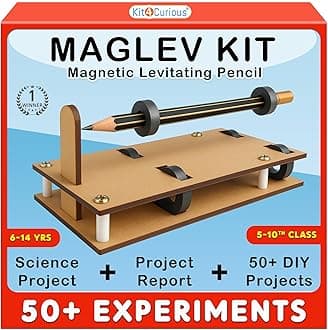 Magnetic Levitating Pencil School Project Model + 50 DIY Science Physics Fun Experiments kit