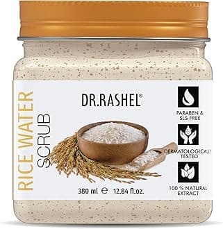Rice water Face Scrub For Men & Women (380 Ml) | Hydrating & Moisturizer Scrub | Cleanser Scrub For Deep Exfoliation & soothnes | Dead Skin Cell Remover Facial Scrub For All Skin Types