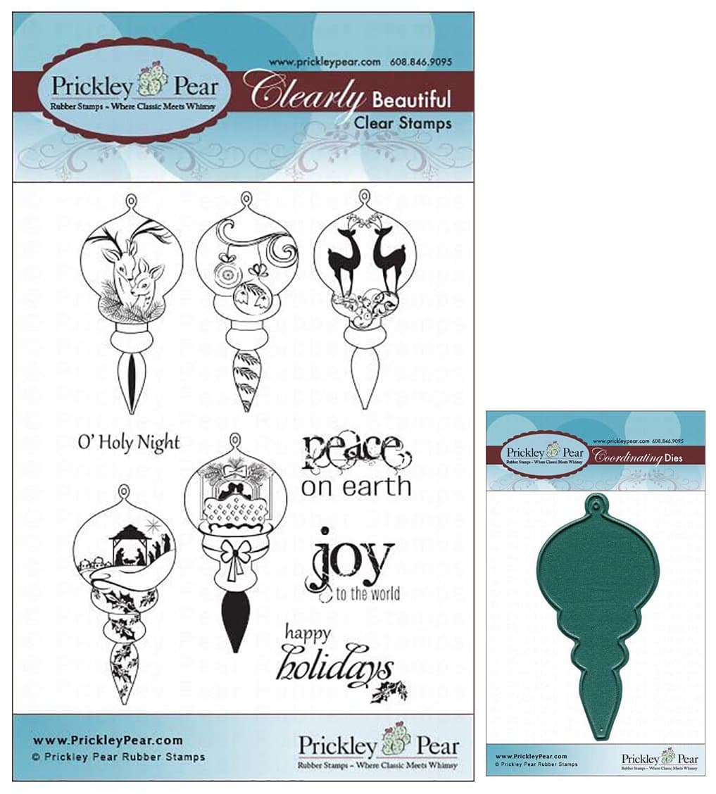 Prickley Pear Victorian Ornament Clear Stamp and Die Set # 2 - CLR019A & PPRS-D019 - Bundle 2 Items