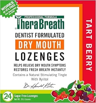Dry Mouth Lozenges with ZINC, Tart Berry Flavor, 24 Lozenges