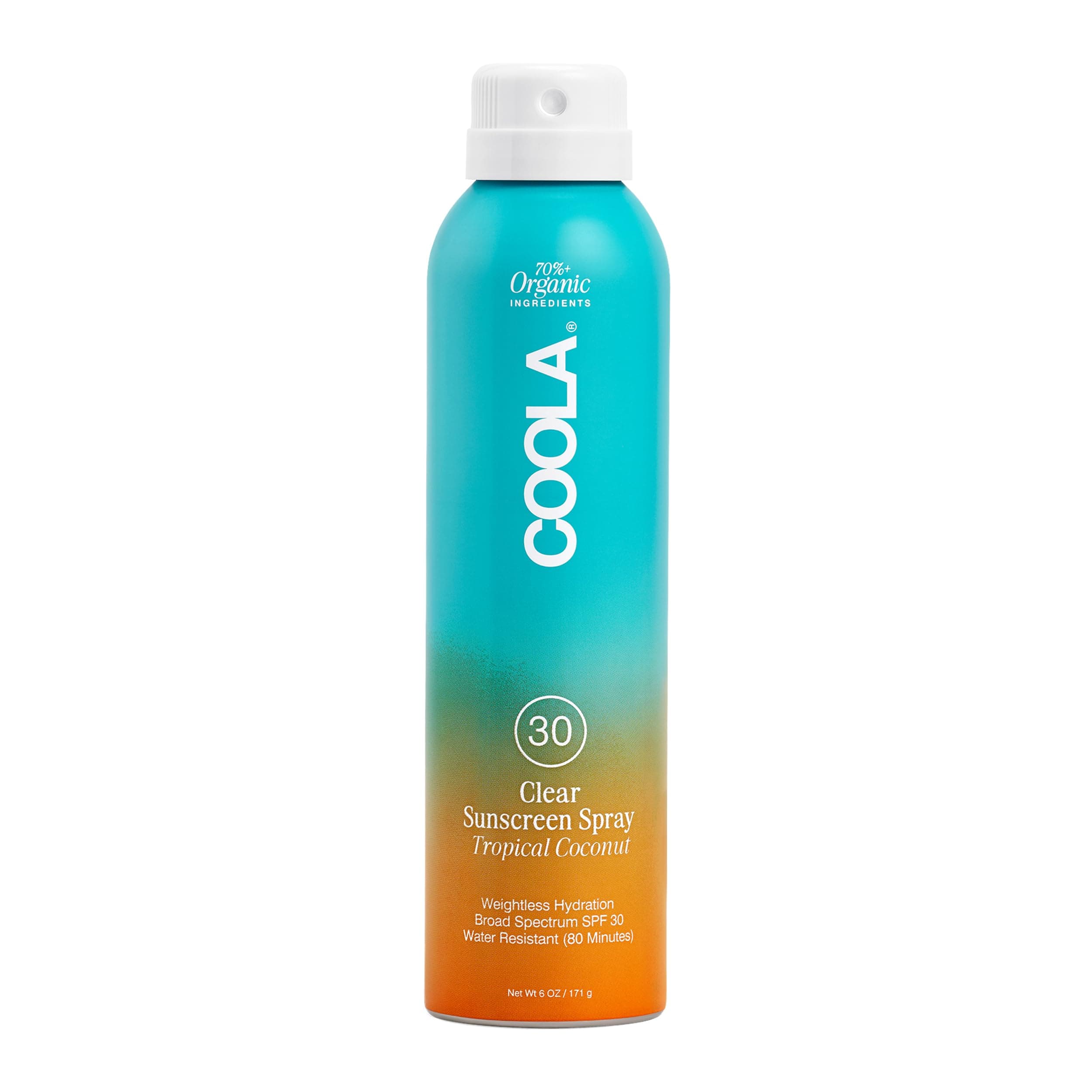 Coola Classic Sunscreen Spray SPF 30, Tropical Coconut, 177 ml