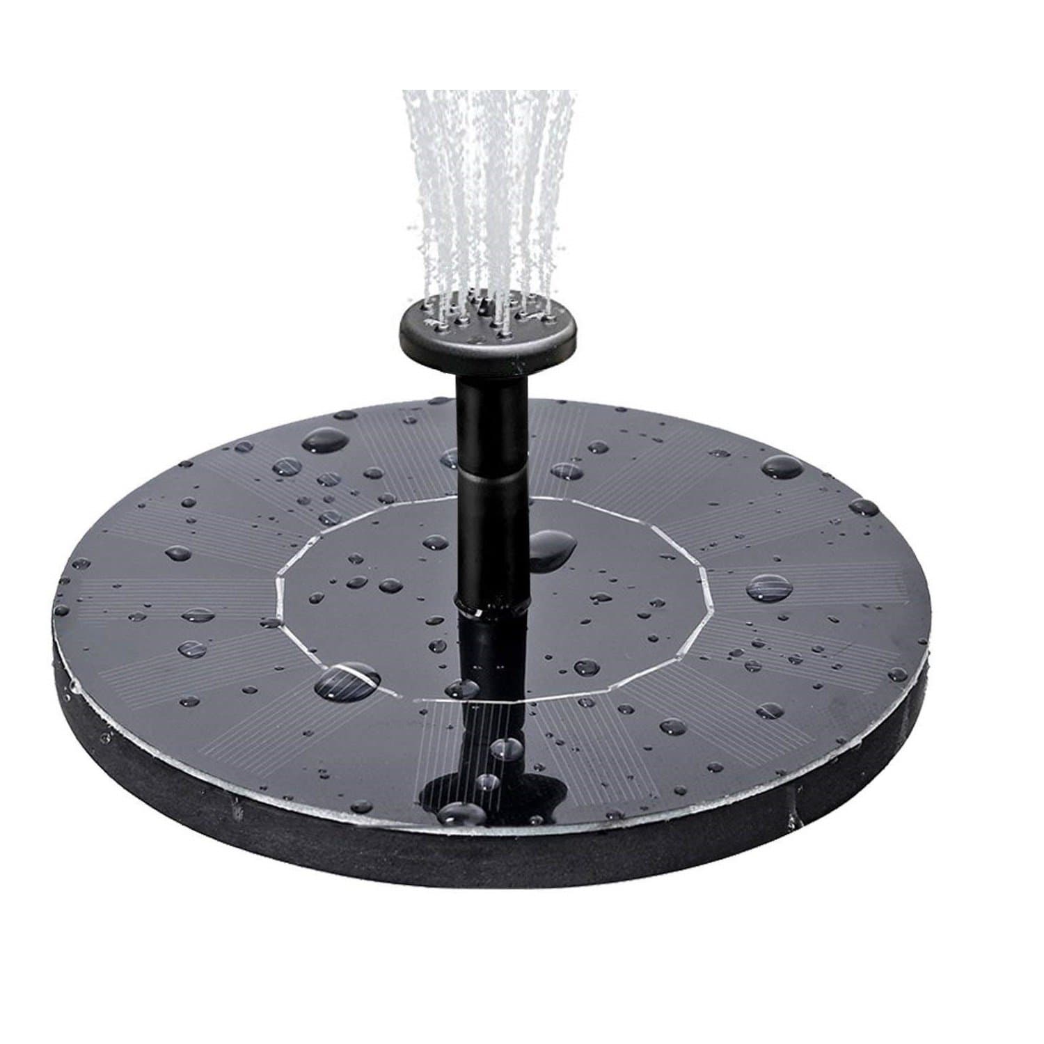 Solar Fountain Water Pump for Bird Bath, Submersible Solar Panel kit Pond Pumps for Small Pond Patio Garden Outdoor (1.4W)