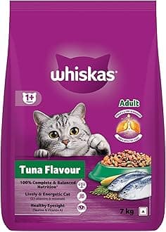 Adult (1+ Years) Dry Cat Food, Tuna Flavour, 7 kg, Contains 41 Essential Nutrients, Complete & Balanced Nutrition for Adult Cats