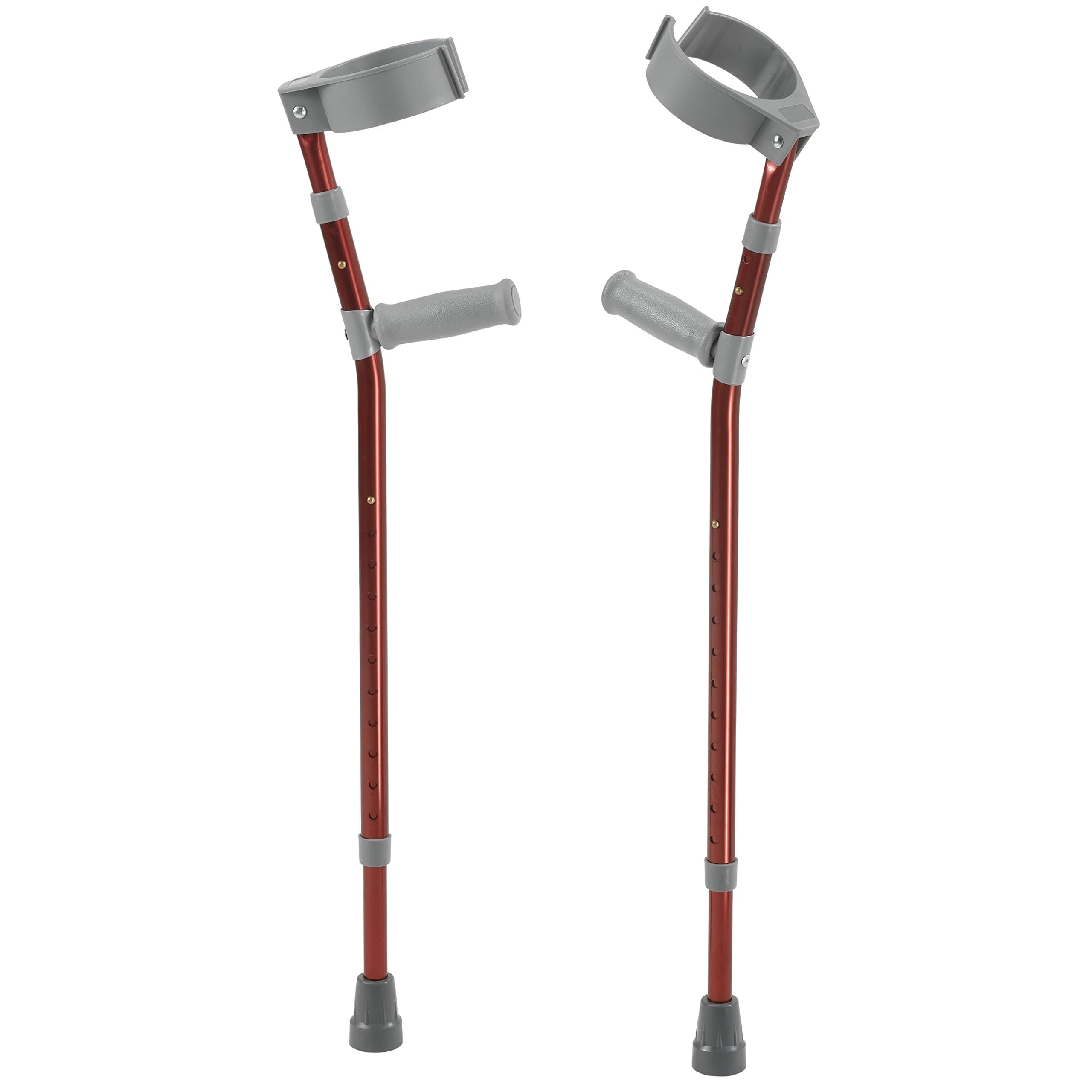 Inspired by Drive Pediatric Forearm Crutches, Castle Red, Medium