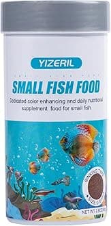 yizeril Micro Pellets Fish Food Dedicated - Color Enhancing Small Fish Food A...