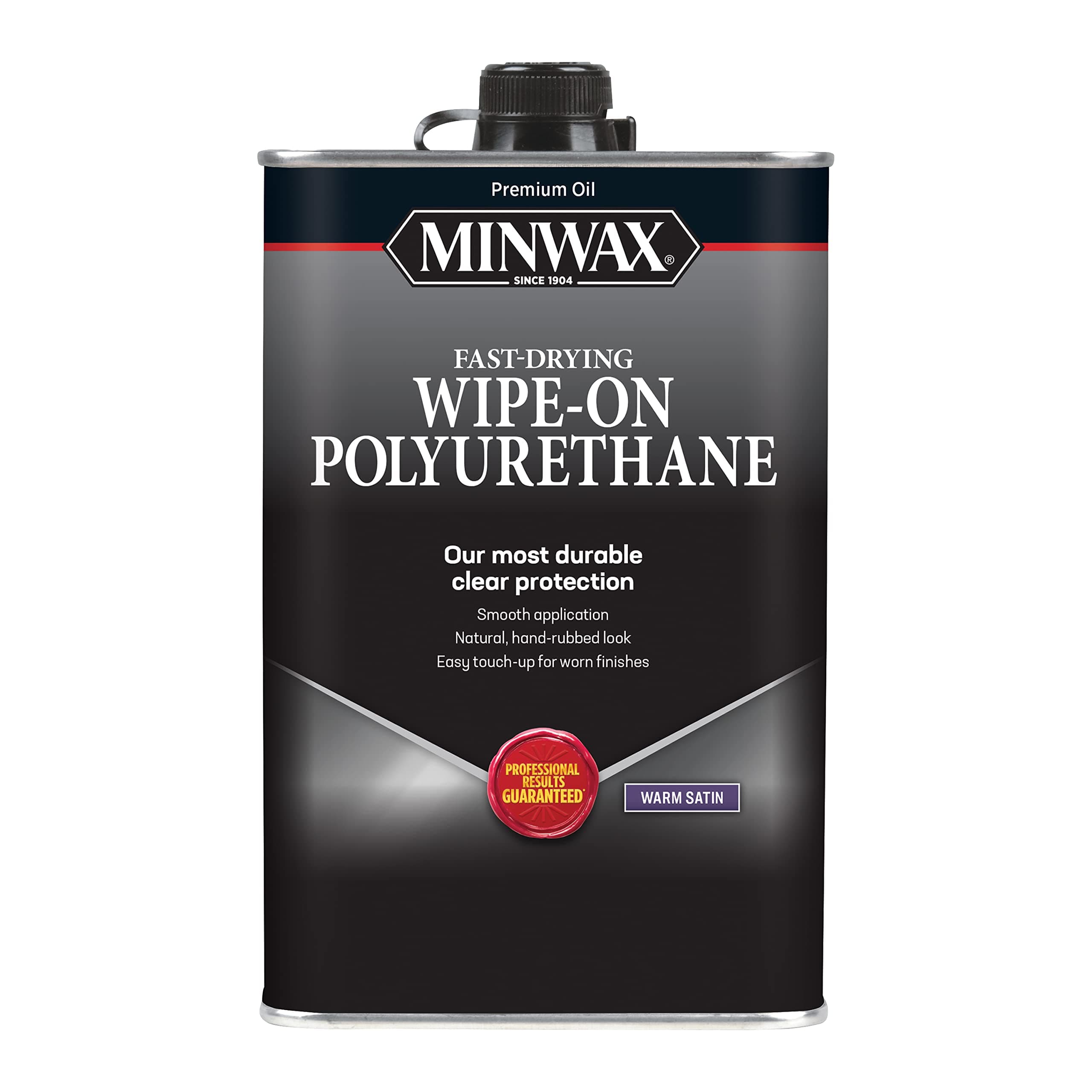 qt Minwax 60910 Clear Wipe-On Poly Oil-Based Polyurethane Finish, Warm Satin