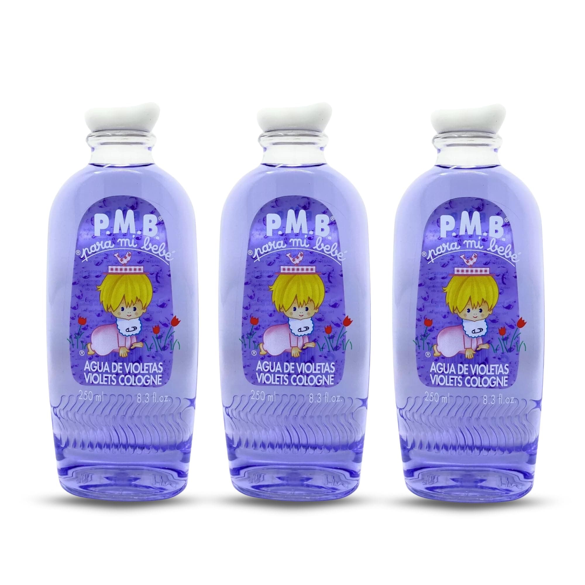 Para Mi Bebe 3 Baby Cologne 8.3 oz./250 ml (Violet)