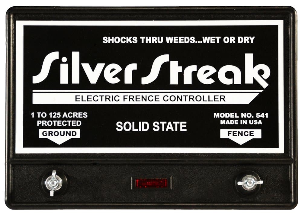 Silver Streak 541 20 Mile Solid State Electric Fence Charger/Free Lightning Diverter