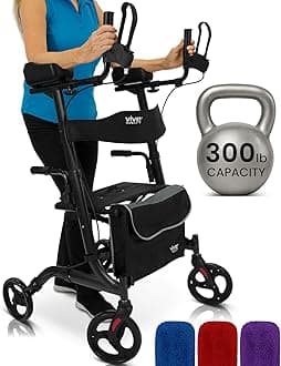Vive Upright Rollator One Size Red