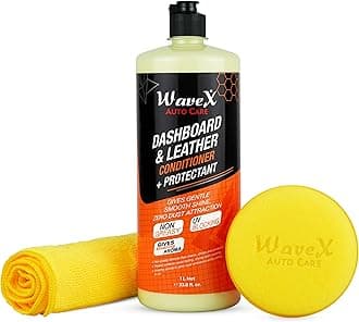 Wavex Dashboard Polish and Leather Conditioner + Protectant (1L) | Car Polish for Interior Plastic, Vinyl & Rubber | Protects, Shines & Conditions