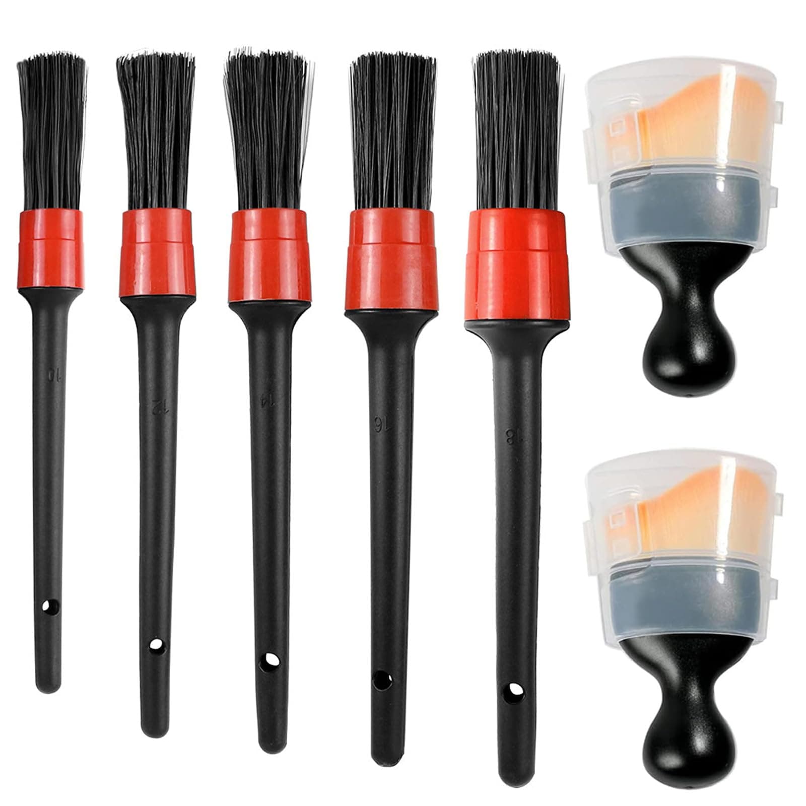 7PCS Car Detailing Brushes Auto Car Detailing Brush Set, Soft Hair Dashboard Air Vent Crevice Dusting Detail Cleaner,Brushes to Clean car Interior Accessories Tools for Decoration,Truck,SUV,RV