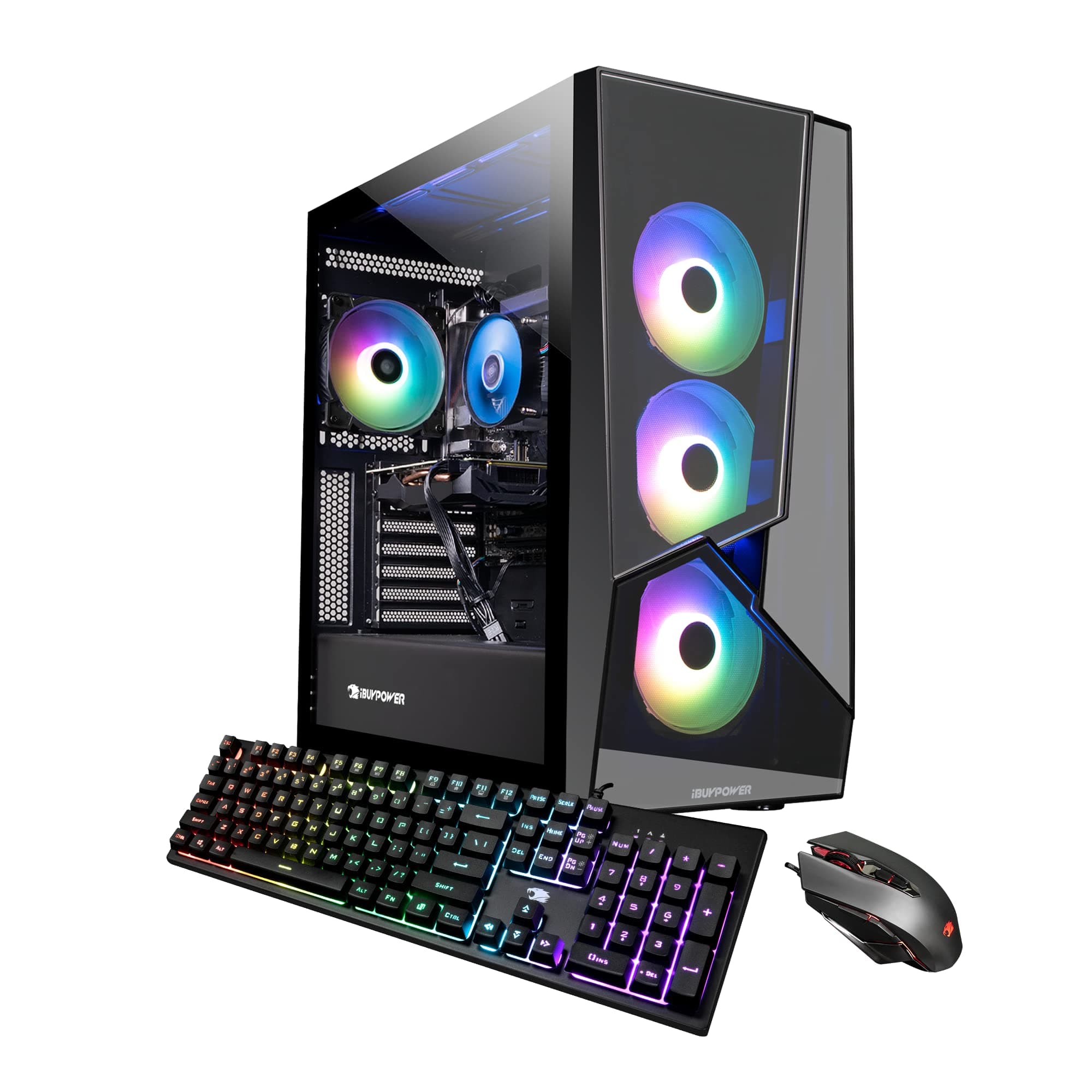 iBUYPOWER SlateMR Gaming PC Computer Desktop SlateMR 2150V2 (Intel Core i5 12400F 2.5 GHz, GeForce GTX 1650 4GB, 8 GB DDR4 RAM, 500 GB NVMe SSD, WiFi Ready, Windows 11 Home)