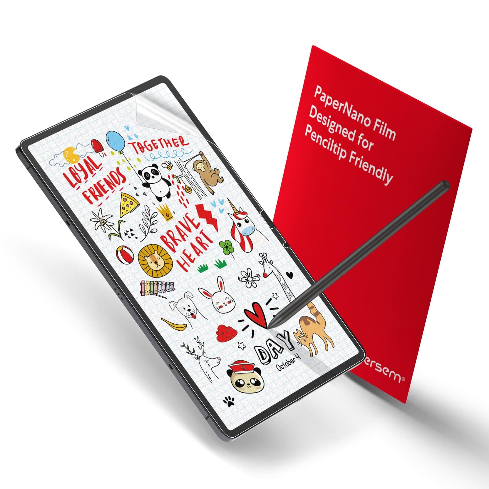 bersem 2 PACK Paperfeel Screen Protector Designed for Samsung Galaxy Tab S10 Lite / S10 FE / S9 FE (10.9 inch) & Tab S11 / S9 / S8 / S7 (11 Inch), Anti Glare, Like Drawing on Paper