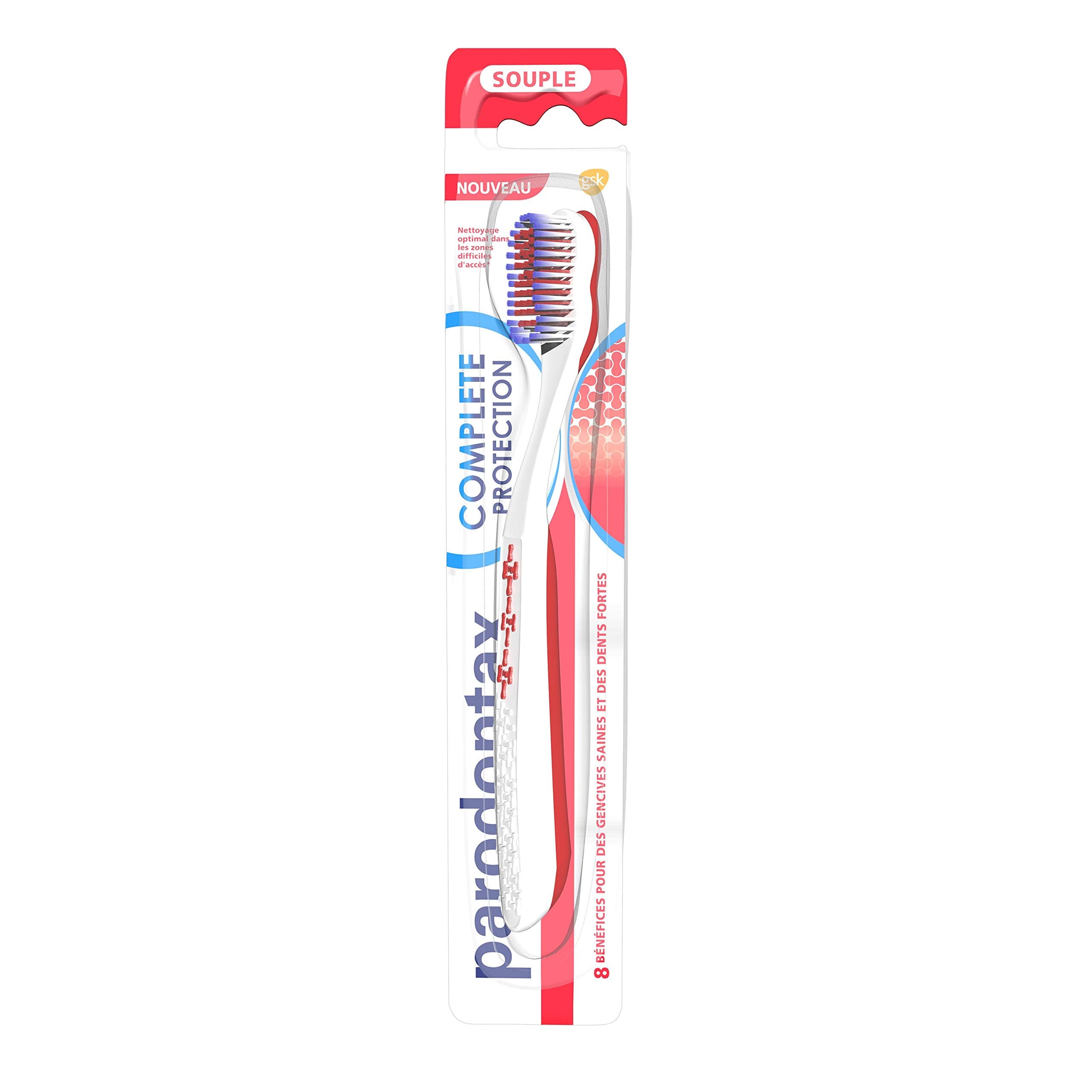 Complete Protection Toothbrush, Flexible, Helps Stop and Prevent Bleeding Gums, Random Model