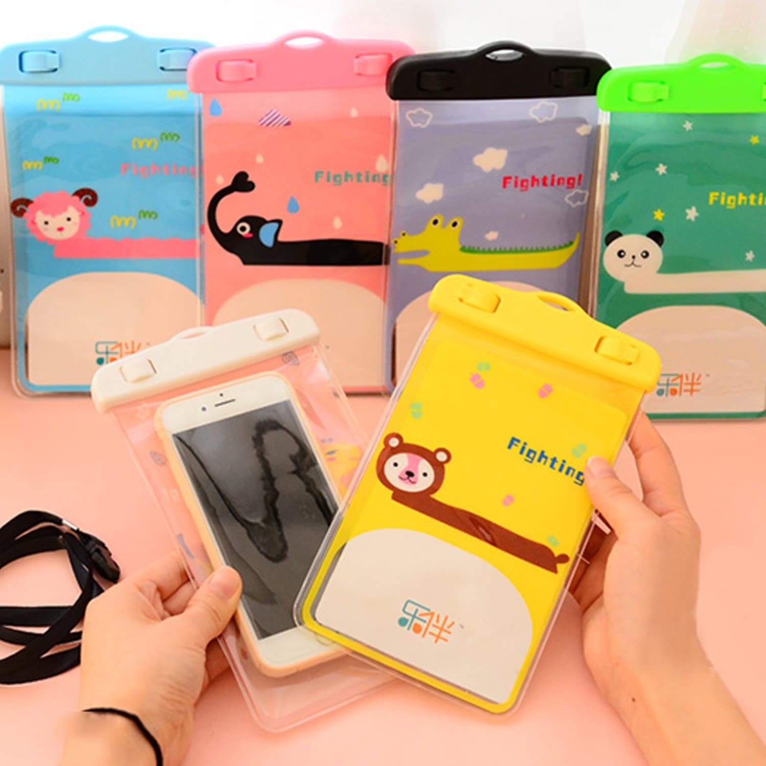 Waterproof Mobile Pouch - Waterproof Case with Touch Responsive for Outdoor Activities Swimming, Surfing, Skiing, Boating, Beach