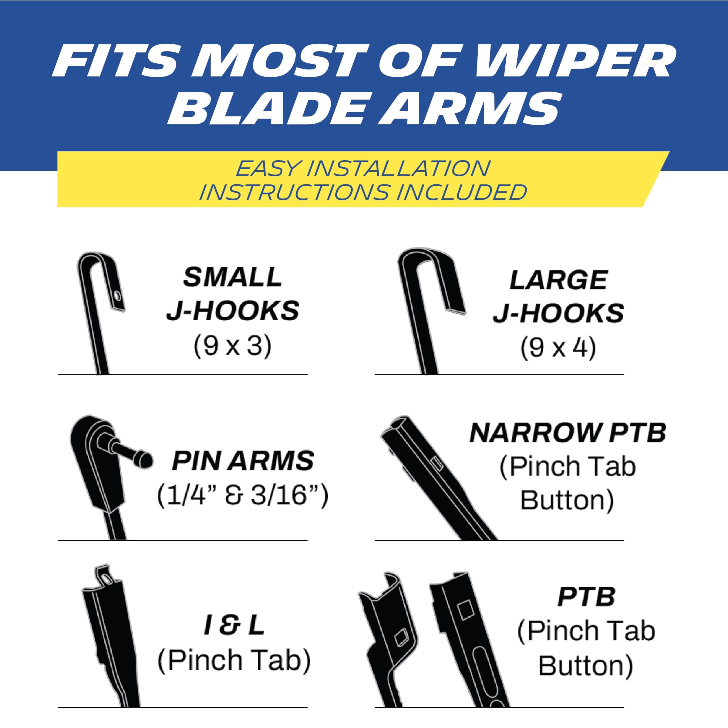 Michelin 40-2221SPBA Pro Plus Silicone Twin Pack 22 & 21 inch Wiper Blade Fits Select Jeep, Toyota, Dodge, Honda, Chevrolet, Ford, Cadillac, Nissan, Porsche, Saturn, Model Years (2 Pack)