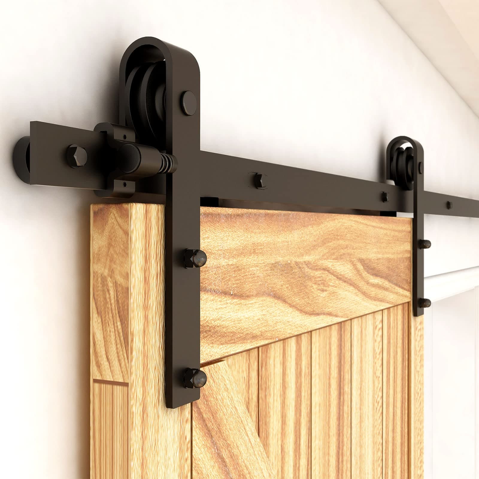 TSMST6FT Smoothly and Quietly Sliding Barn Door Hardware Track Kit