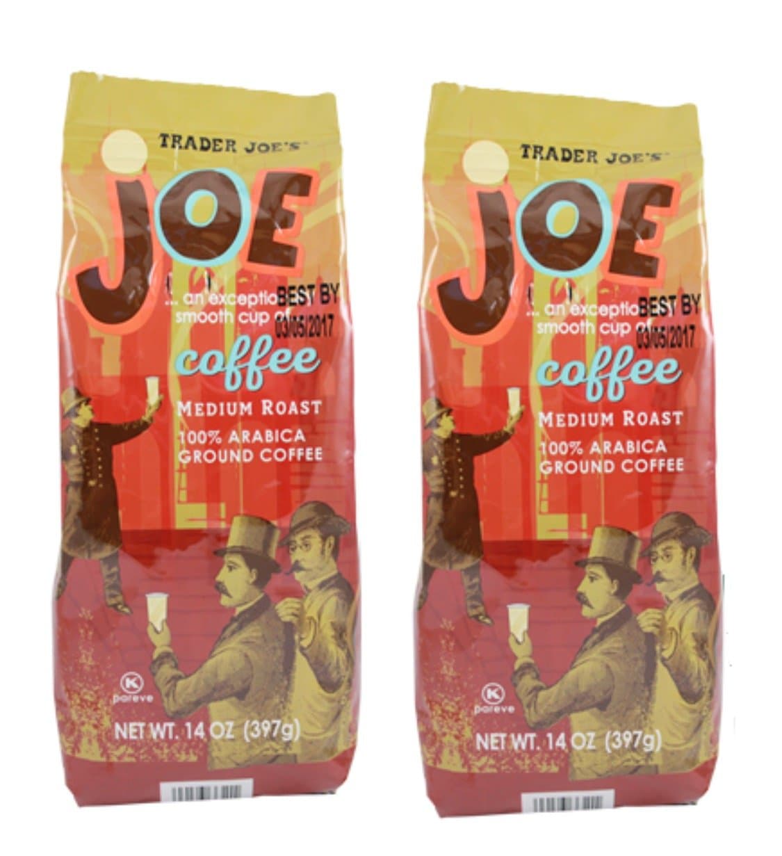 Trader Joe'sMedium Roast Ground Coffee 14 oz. (Pack of 2)