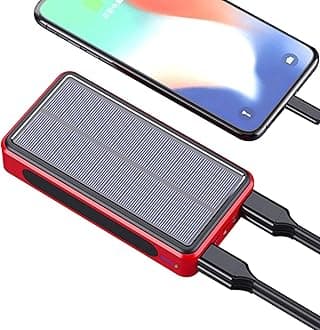 Portable Solar Charger - 50000mah Solar Power Bank with Wireless Charging, Fast Charge Technology | Solar Battery Pack with Type C Input, External Battery for Phones and Tablets, 160x81x33mm