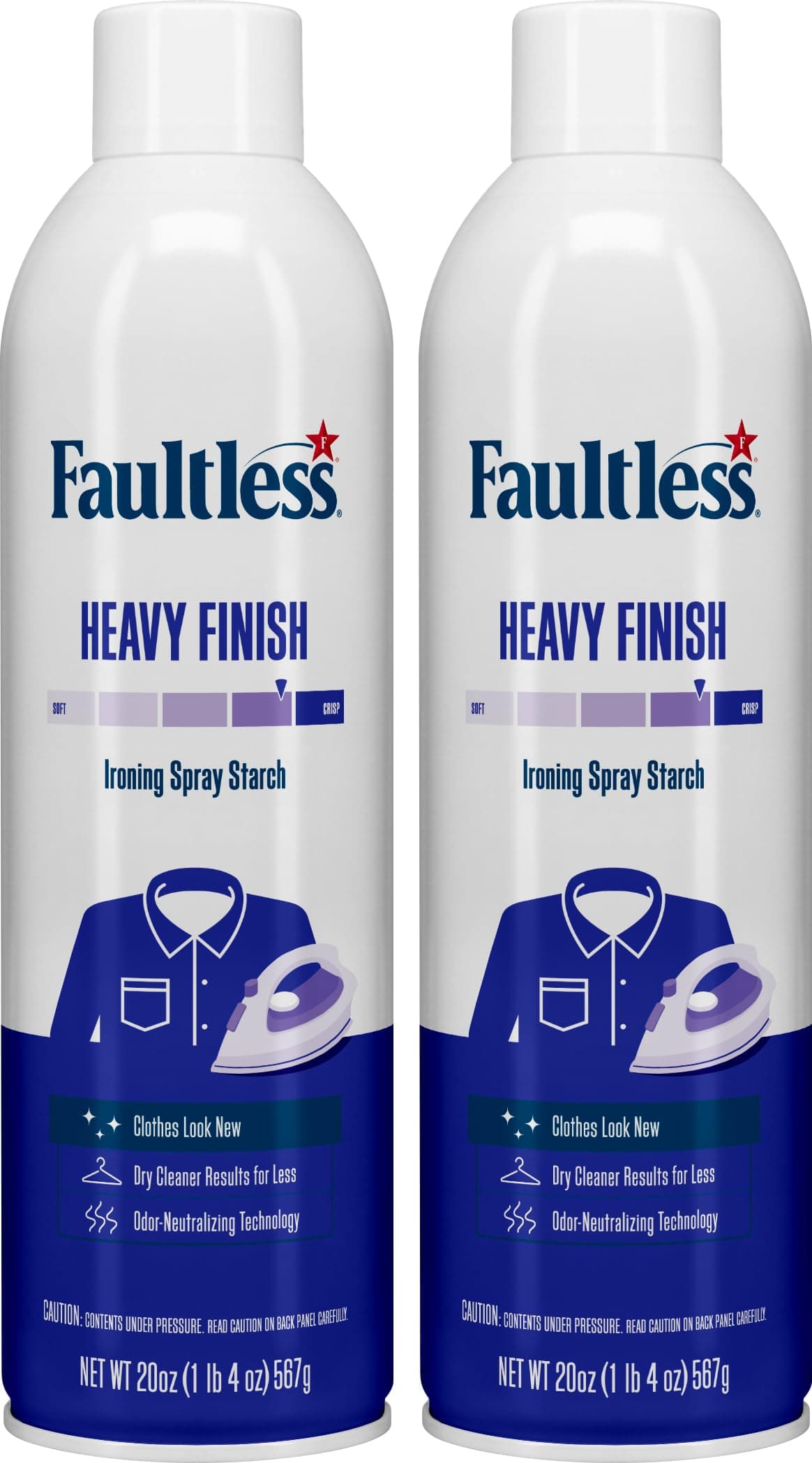 Heavy finish , Ironing spray starch Pack of 2