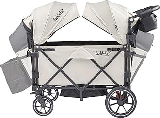Larktale Caravan V3 Stroller, 2-Seater Kids Wagon, 207 lb Capacity, Newport Taupe