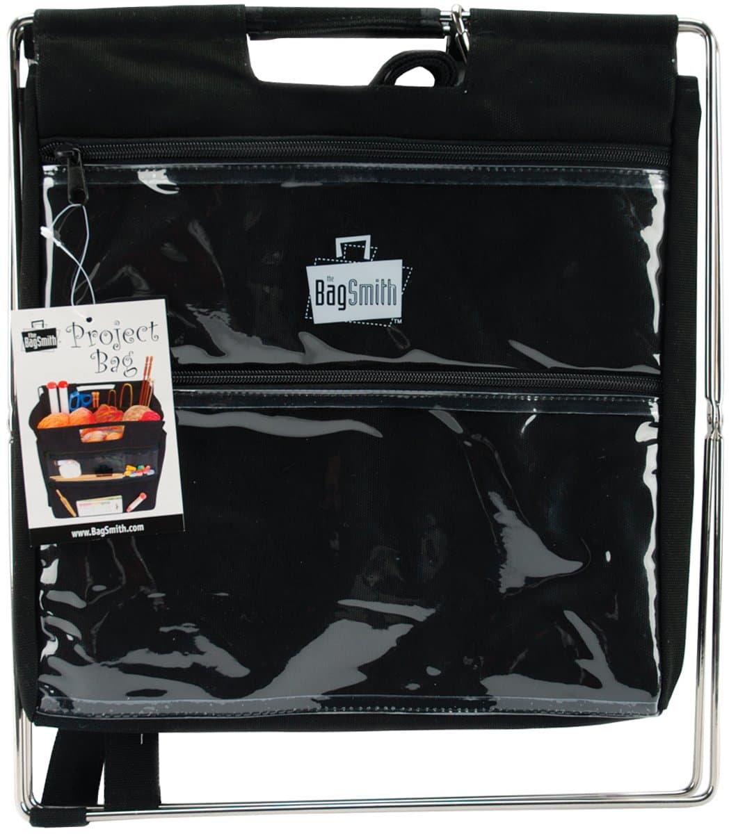 Bagsmith Black Project Bag Knitting Craft Collapsible Storage Stand