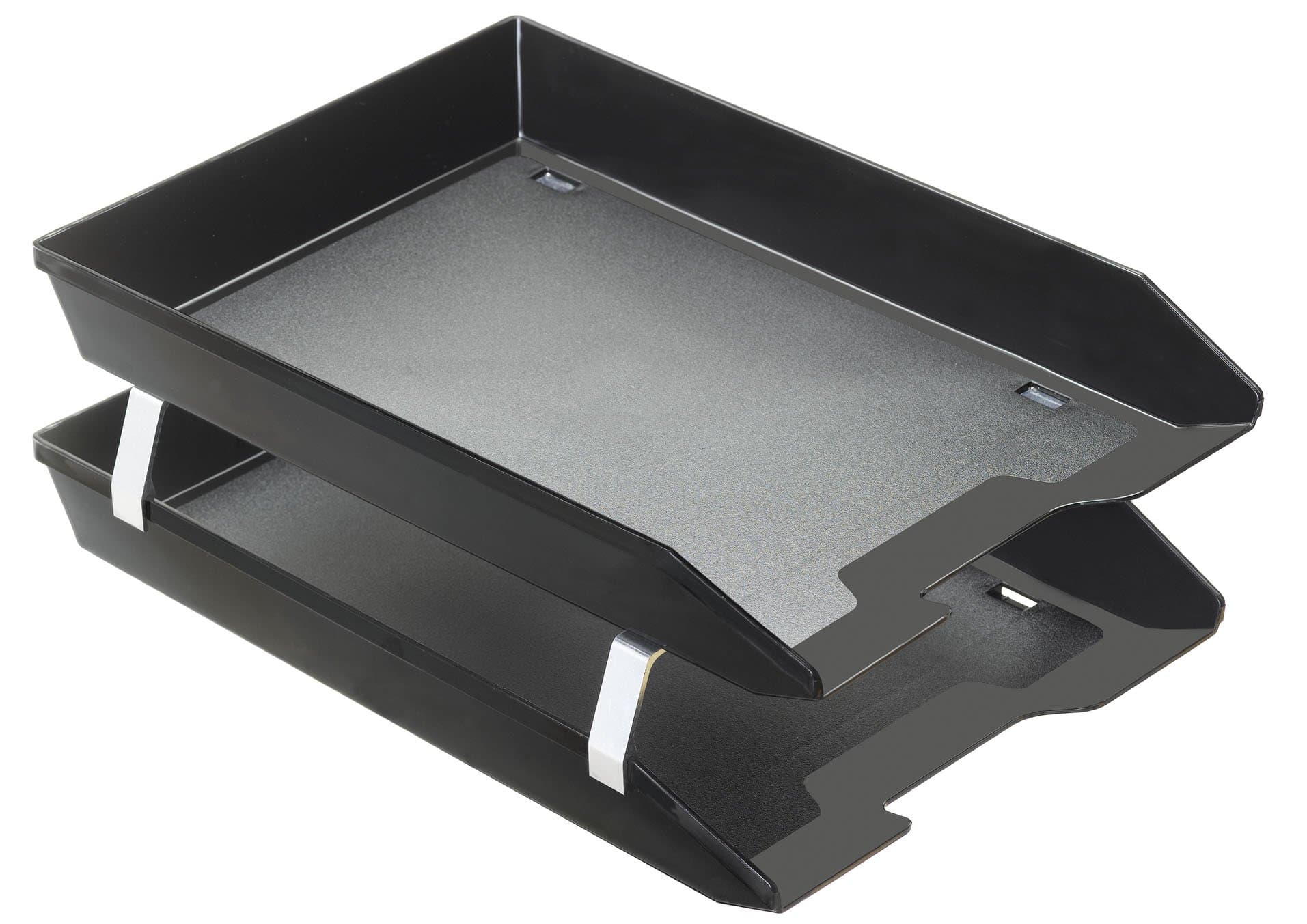 Acrimet Facility Letter Tray 2 Tier Front Load (Black Color)