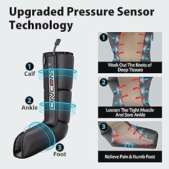 CINCOM Air Compression Leg Recovery System - Professional Sequential Compression Device For Circulation and Swelling