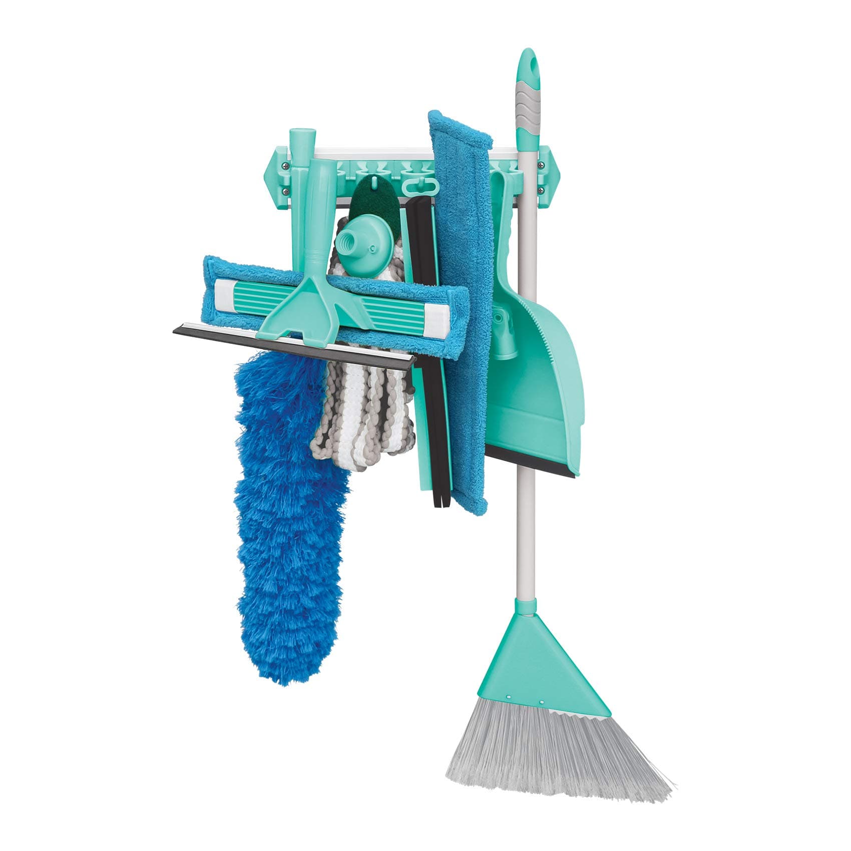 Spotzero by Milton Micro Fiber Multipurpose Cleaning Kit (Aqua Green, 8 Pieces)