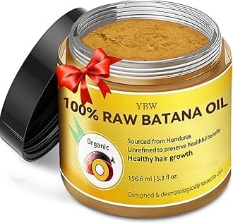 Raw Batana Oil by Dr. Sebi Organic Raw Honduras Oil for Hair Growth - 100% Pure & Natural for Thicker, Stronger Hair for Men and Women
