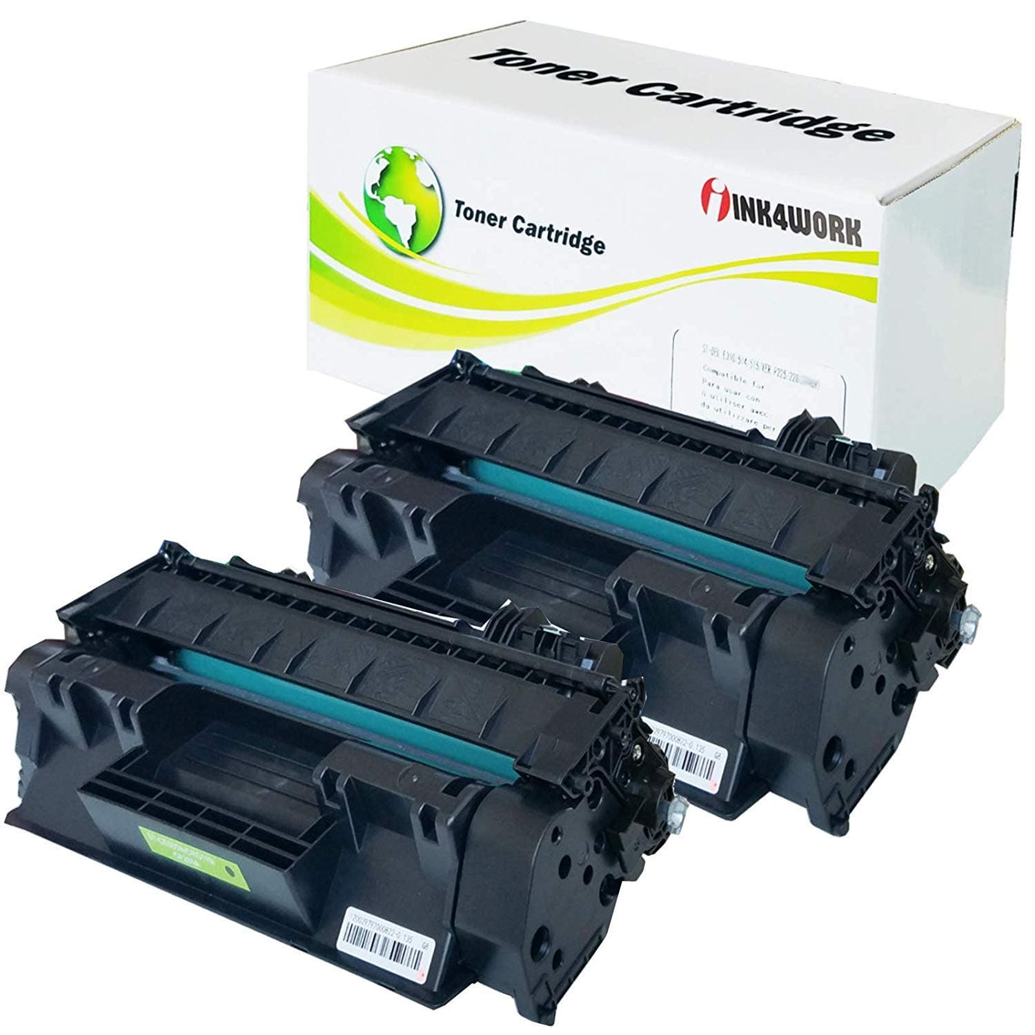 INK4WORK Compatible Toner Cartridge Replacement for HP CE505A 05A ( Black , 2-Pack )