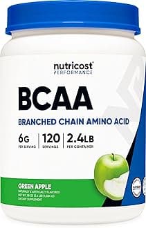 NutricostBcaa Powder 1 KG Bottle Green Apple