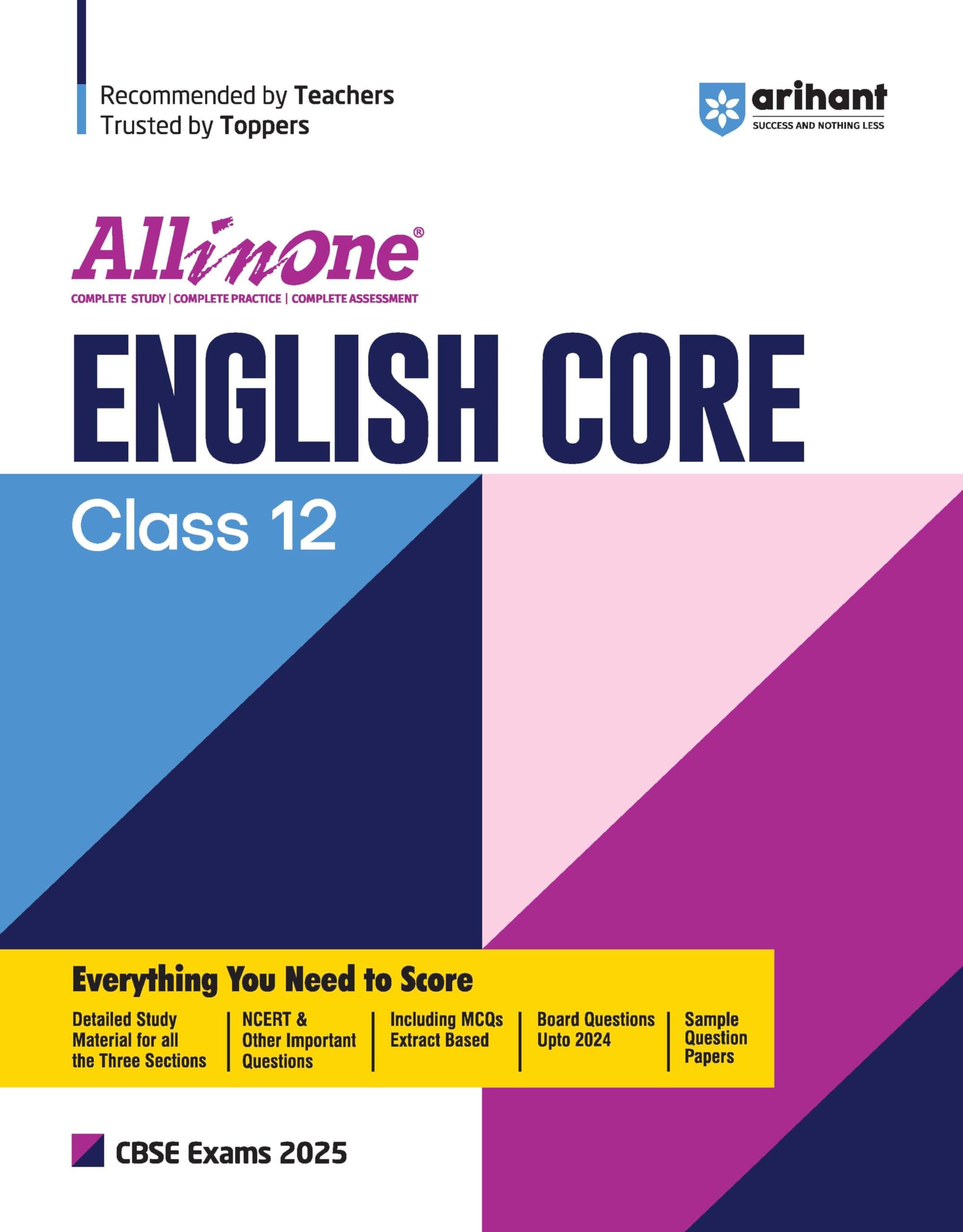 (Old Edition) Arihant All In One English Core Class 12 For CBSE Exams 2025
