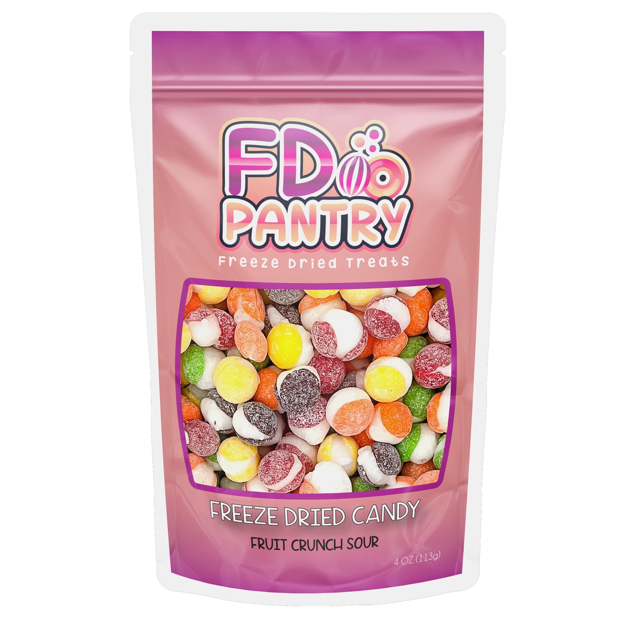 Freeze Dried Fruit Crunch Candy (Sour, 4 oz)