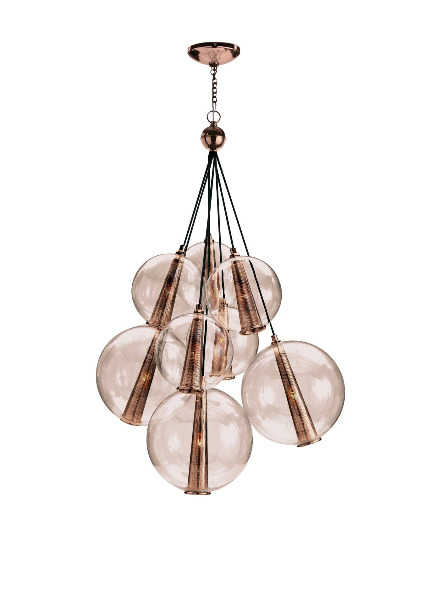 Arteriors Home Caviar Adjustable Large Cluster, Rose Gold