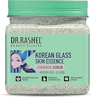- Korean Face & Body Scrub | With Rice Water & Ceramide |For Glass skin| Deep Cleansing | Exfoliation | Skin Brightening | For Glowing Skin | 380ml