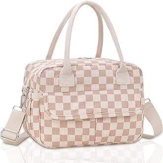 RHCPFOVR Insulated Lunch Bag for Women - Large Reusable Lunch Box Adult Work Leakproof Portable Cooler Tote Bags for Picnic Office Beach with Removable Strap 10L