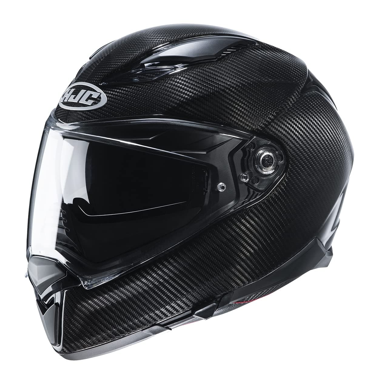 HJC F70 CARBON Solid Natural Motorcycle Helmet, DOT Approved (Carbon, Large)