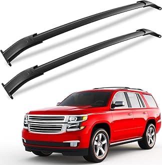FengYu 220 lbs Heavy Duty Roof Rack Cross Bars Compatible with 2015-2020 Chevy Tahoe & Suburban,GMC Yukon XL, Cadillac Escalade ESV,Chevrolet Aluminum Roof Rails Crossbars Cargo Bars Rooftop Luggage