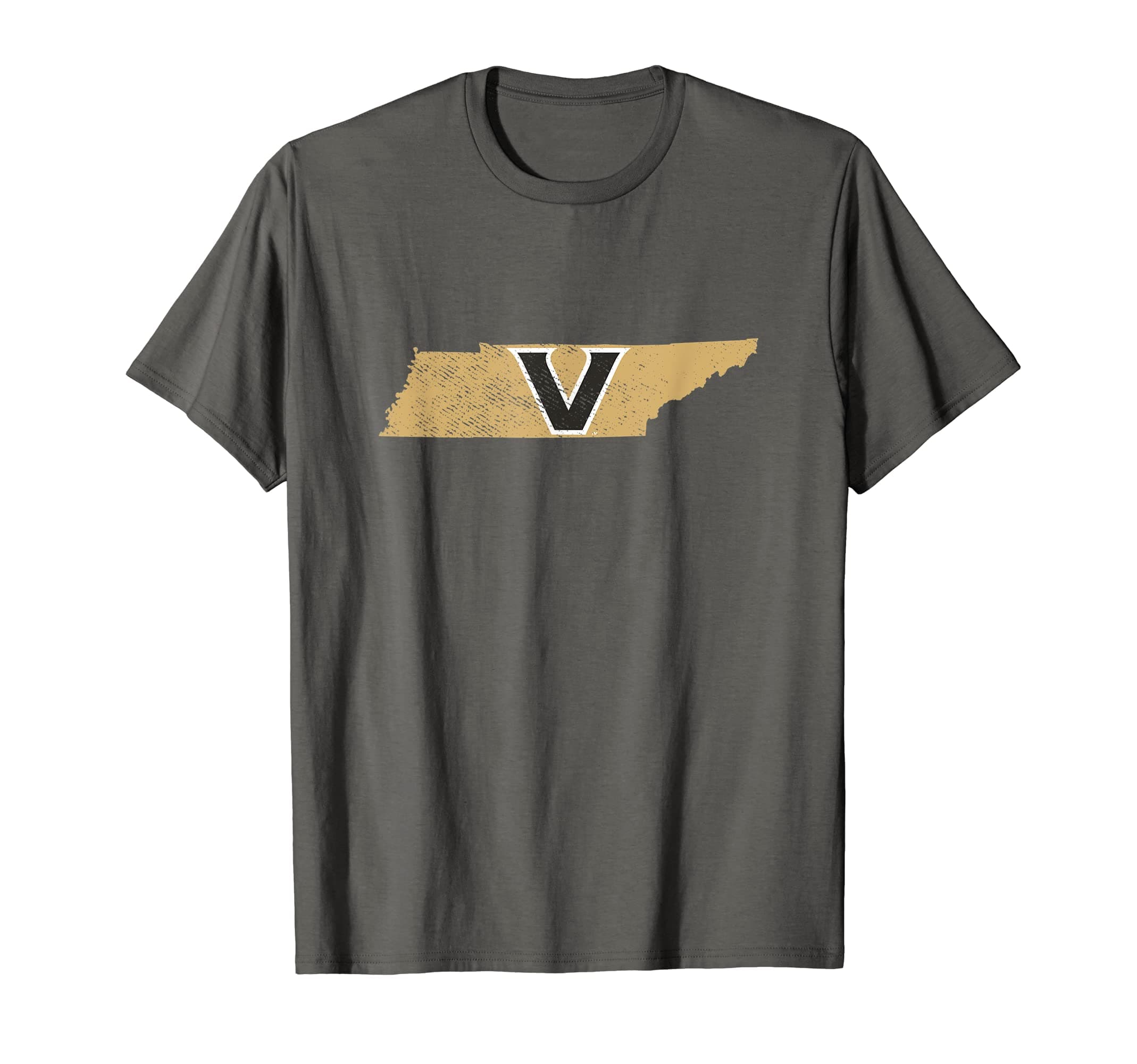 Campus LabVanderbilt University Commodores State Shape T-ShirtOEKO-TEX STANDARD 100