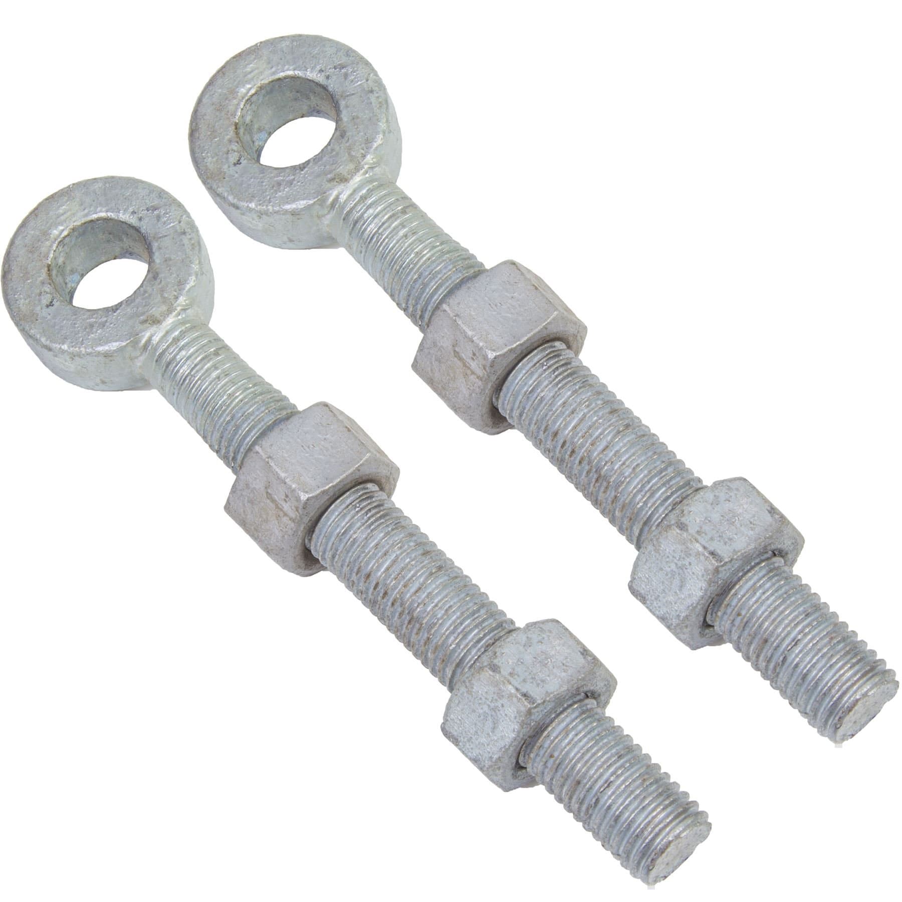 2X Heavy Duty Adjustable Gate Eyes & Nuts | 150mm x 19mm