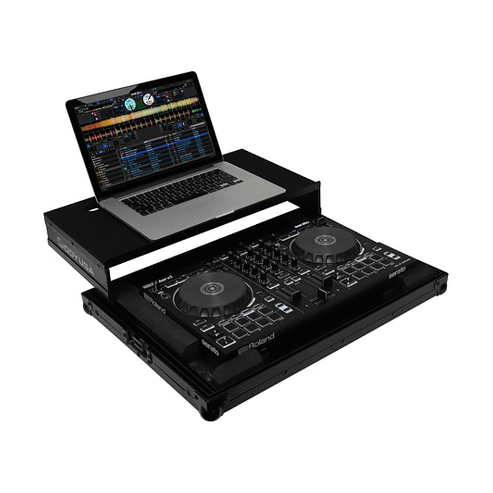 Odyssey Cases FRGSDJ202BLM, Black Label DJ Controller Case for Roland DJ-202