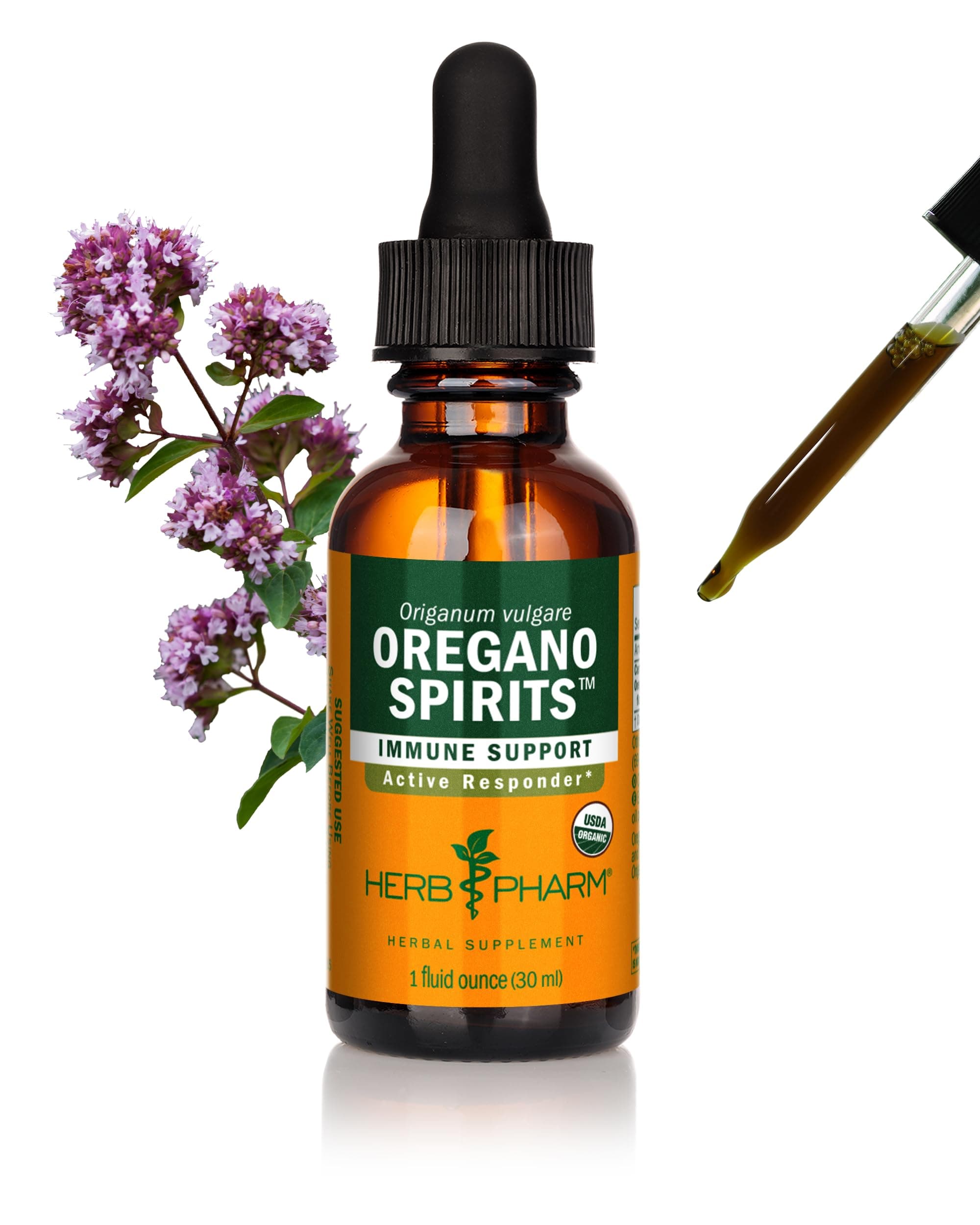 Oregano Spirits Extract and Essential Oil Blend for Immune Support - 1 Ounce