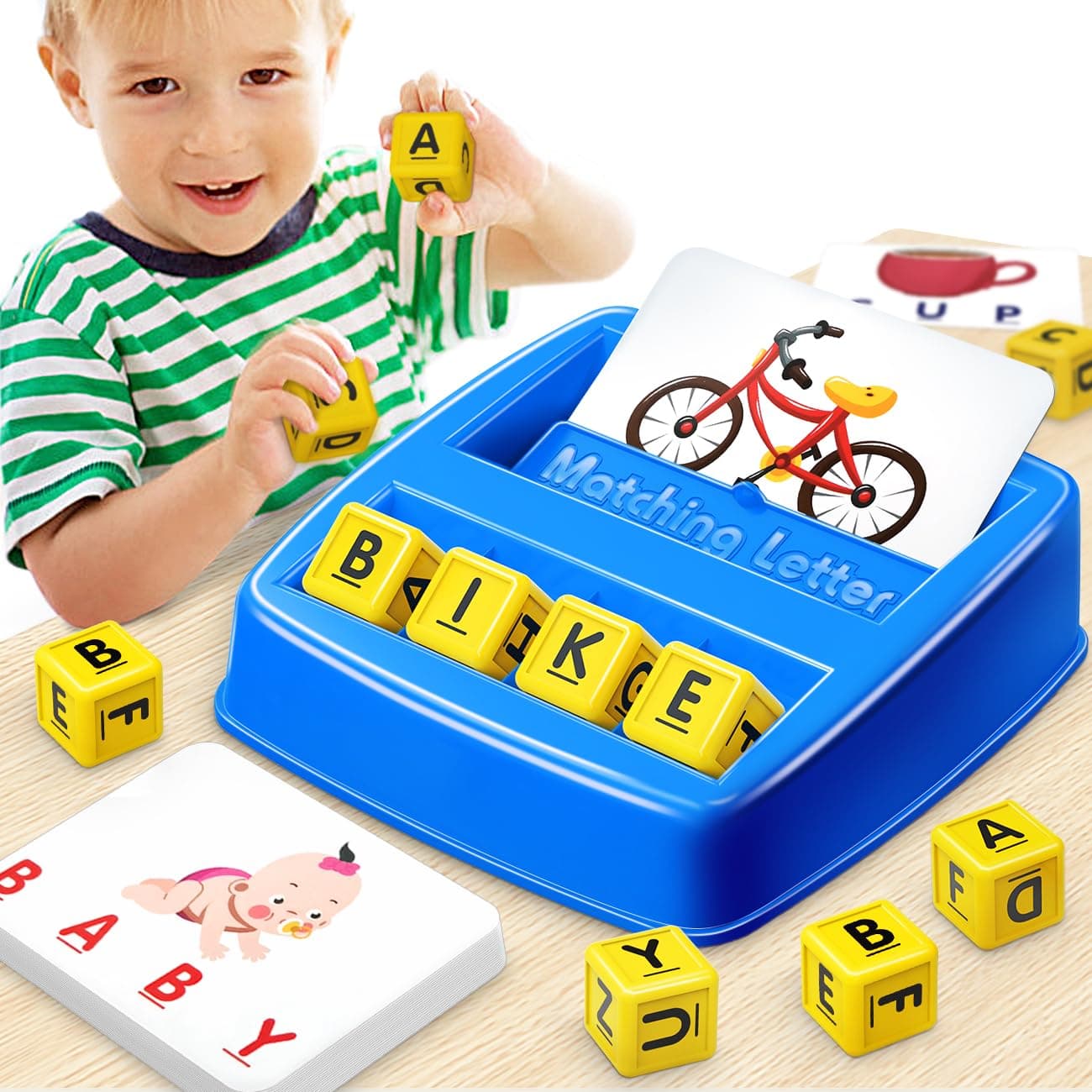 - Educational Toys for 3 4 5 Year Old Boys Gift, Matching Letter Game Preschool ABC Learning Toys for Kids Ages 4-8 Years, Christmas Birthday Gifts for 3-6 Year Old Boys Toddler Toys Age 2-4